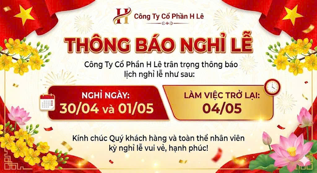 Thông báo lịch Nghỉ Lễ Giải Phóng Miền Nam - Họ Lê HCM năm 2026